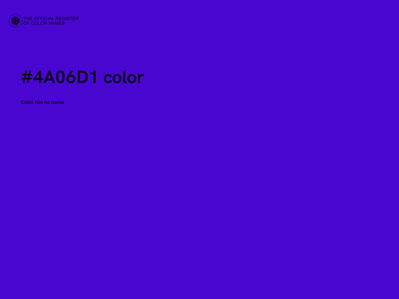 #4A06D1 color image