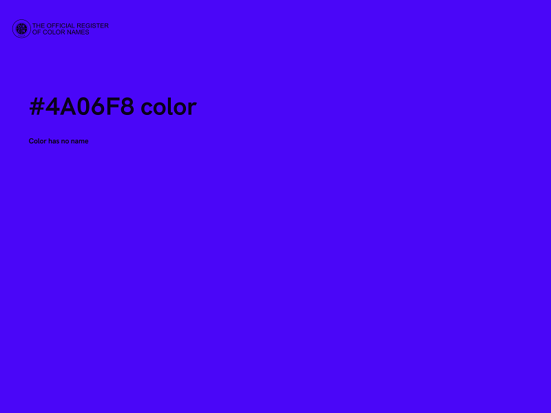 #4A06F8 color image