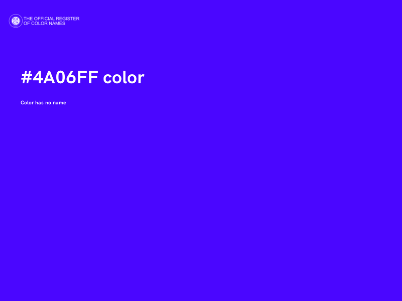 #4A06FF color image