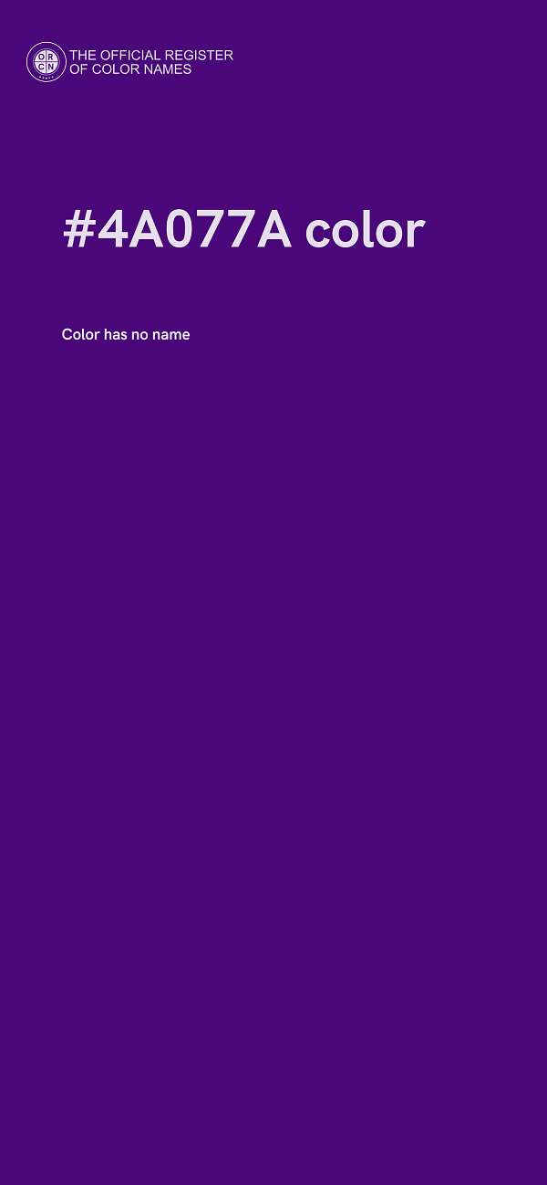 #4A077A color image