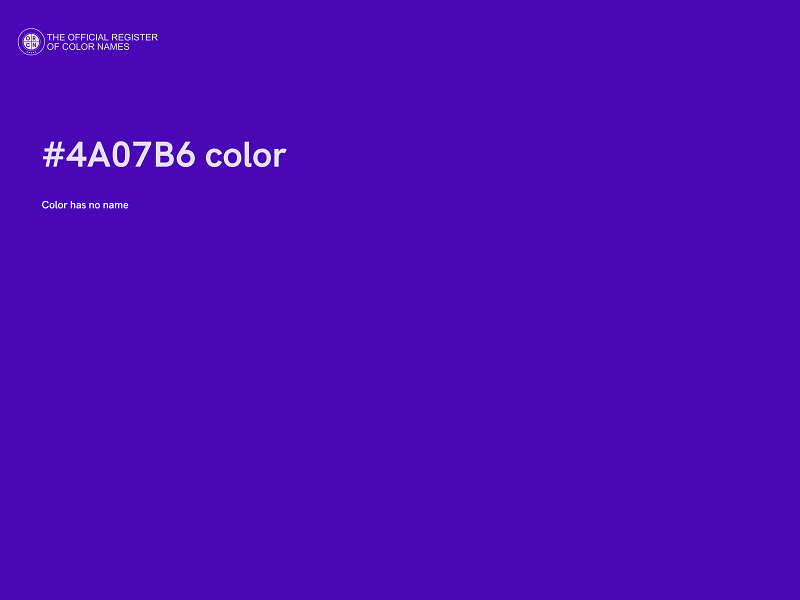 #4A07B6 color image