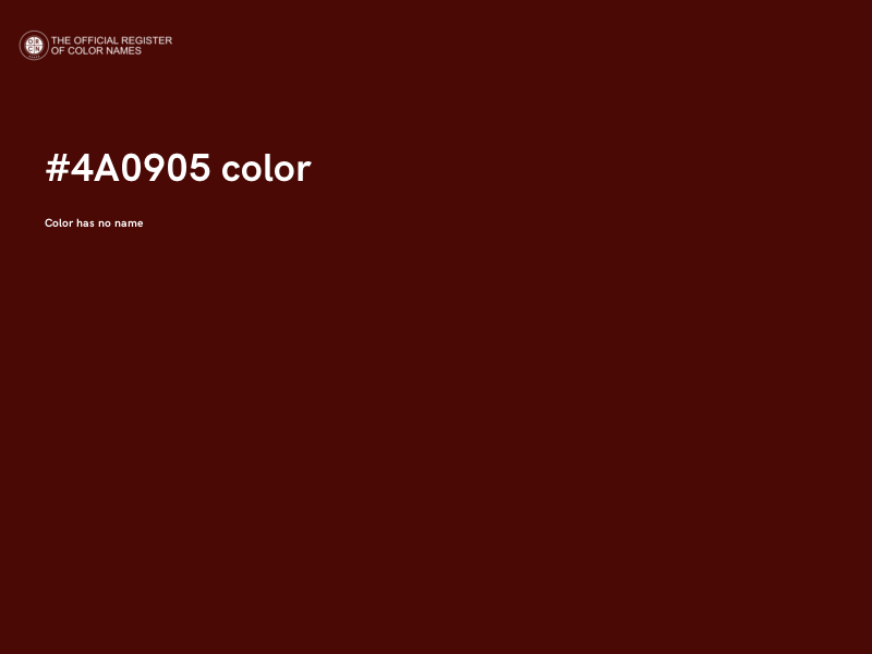 #4A0905 color image