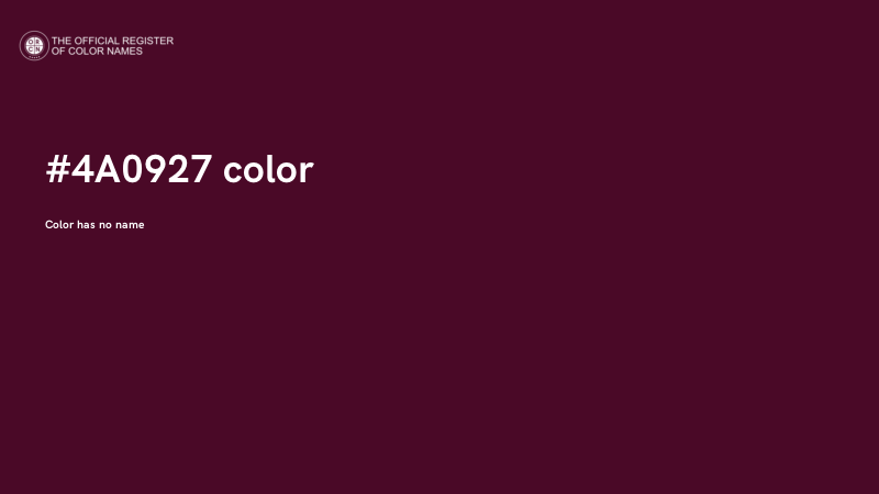 #4A0927 color image