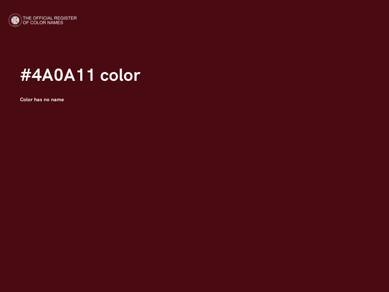#4A0A11 color image