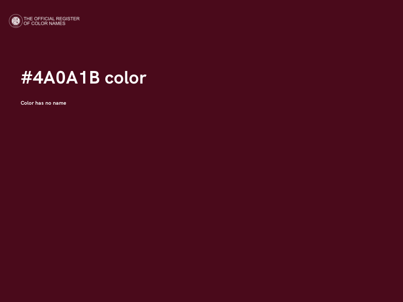 #4A0A1B color image