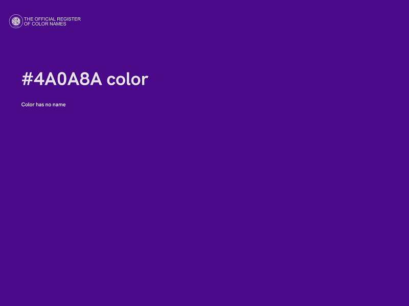 #4A0A8A color image