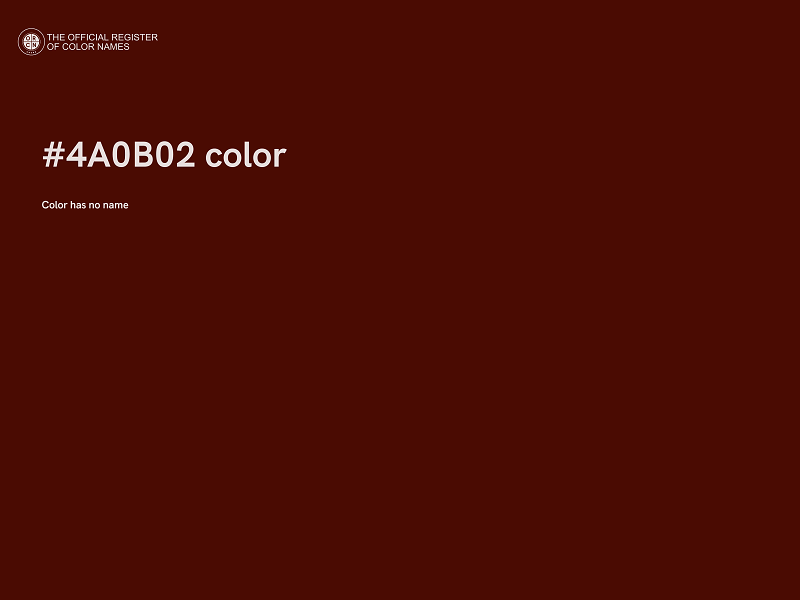 #4A0B02 color image