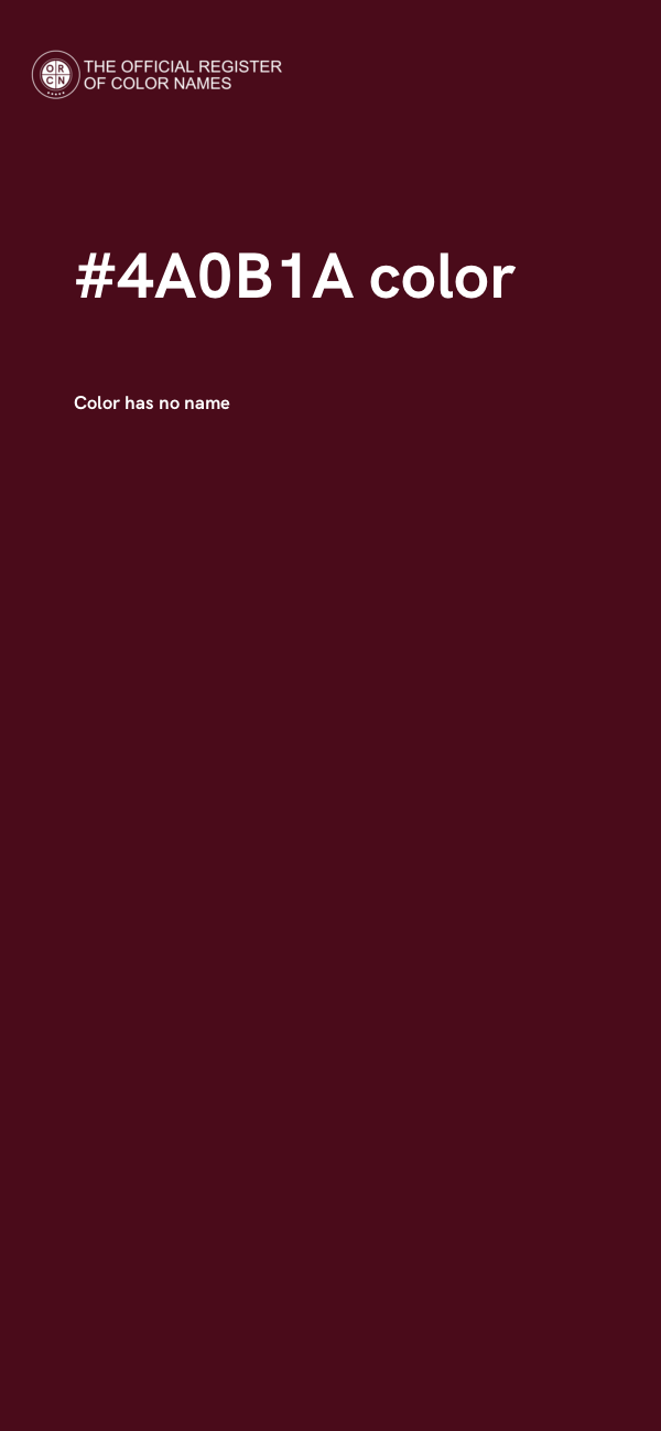 #4A0B1A color image
