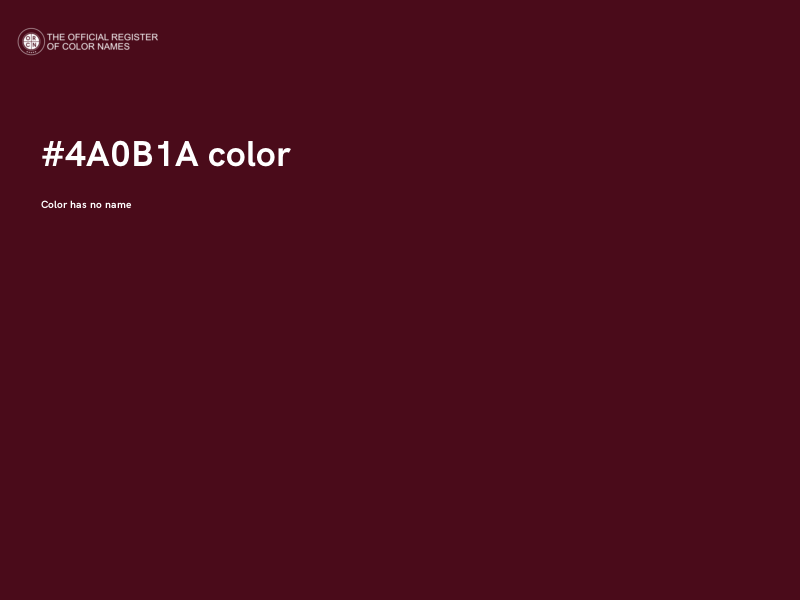 #4A0B1A color image