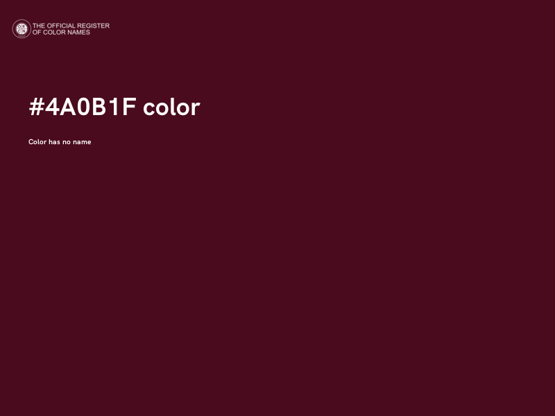 #4A0B1F color image