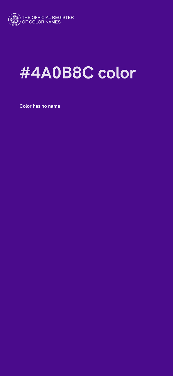 #4A0B8C color image