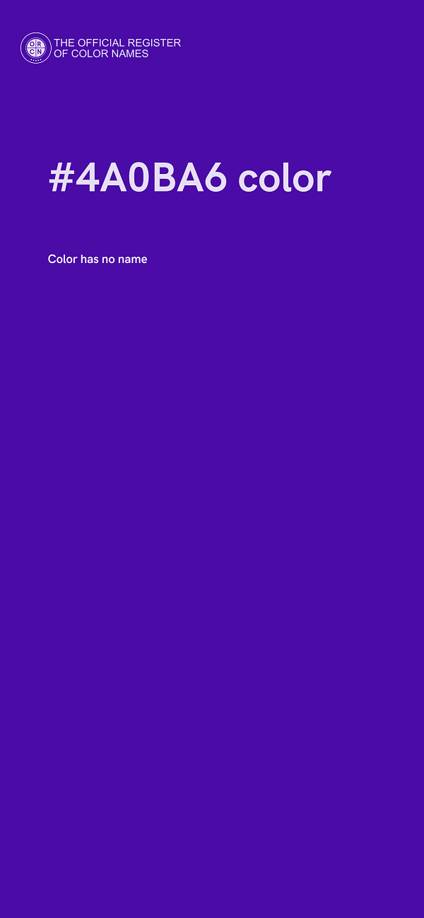 #4A0BA6 color image