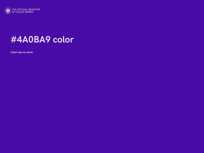 #4A0BA9 color image