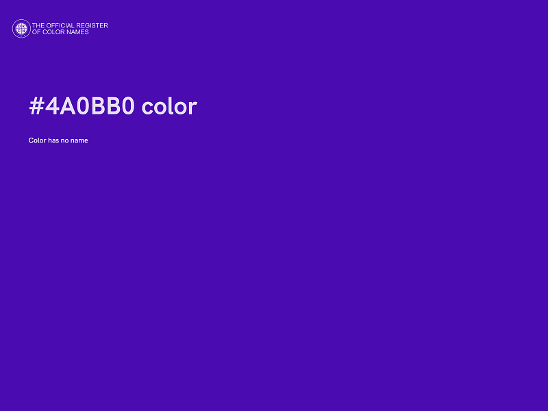 #4A0BB0 color image