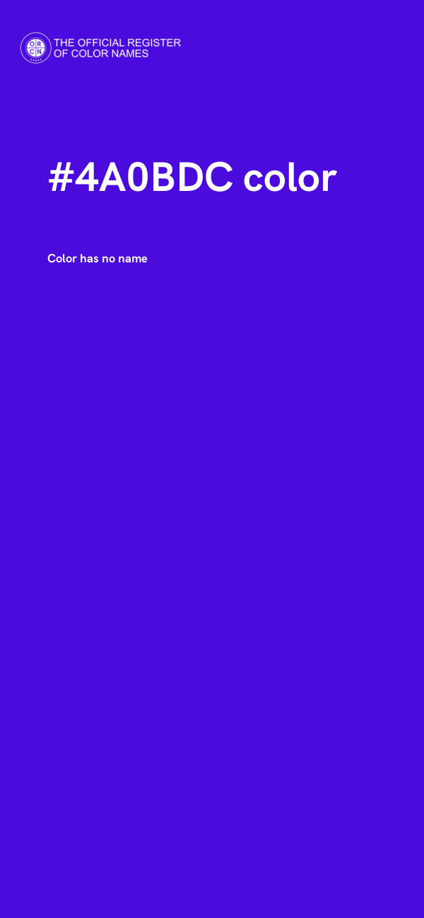 #4A0BDC color image