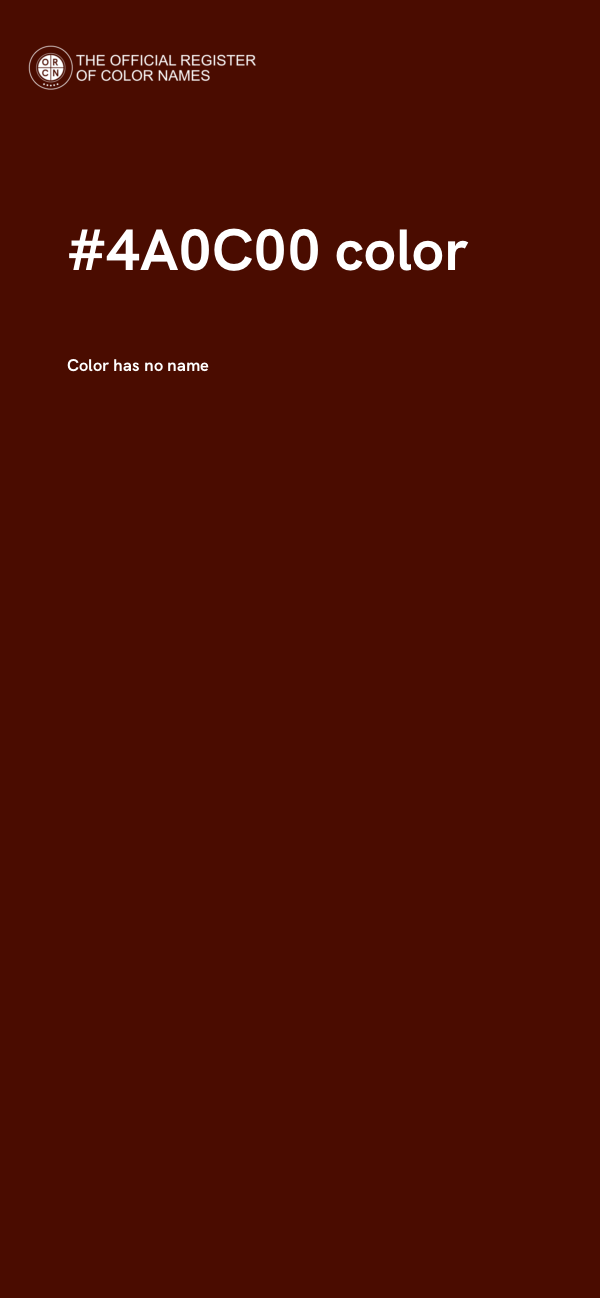 #4A0C00 color image