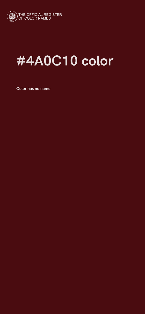 #4A0C10 color image