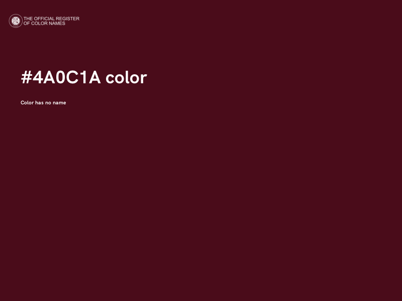 #4A0C1A color image