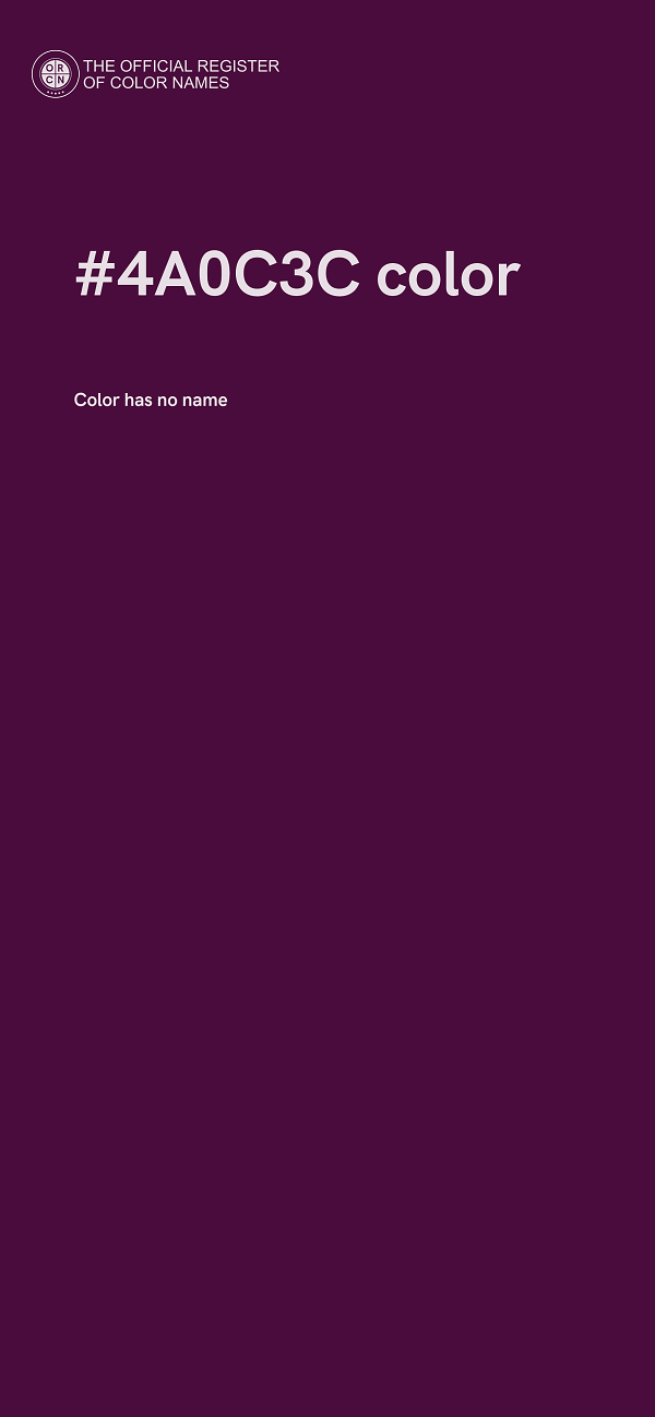 #4A0C3C color image