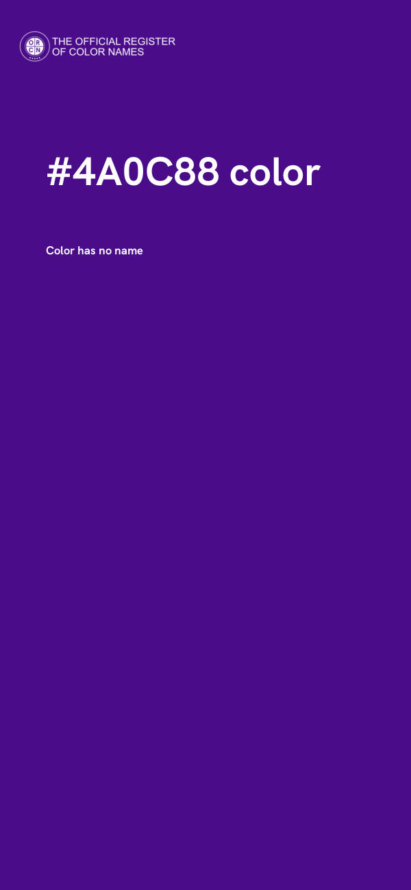 #4A0C88 color image