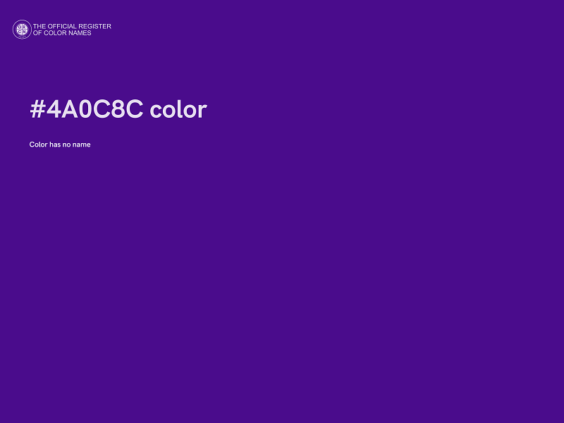 #4A0C8C color image