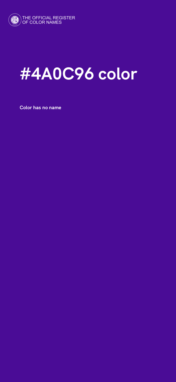 #4A0C96 color image