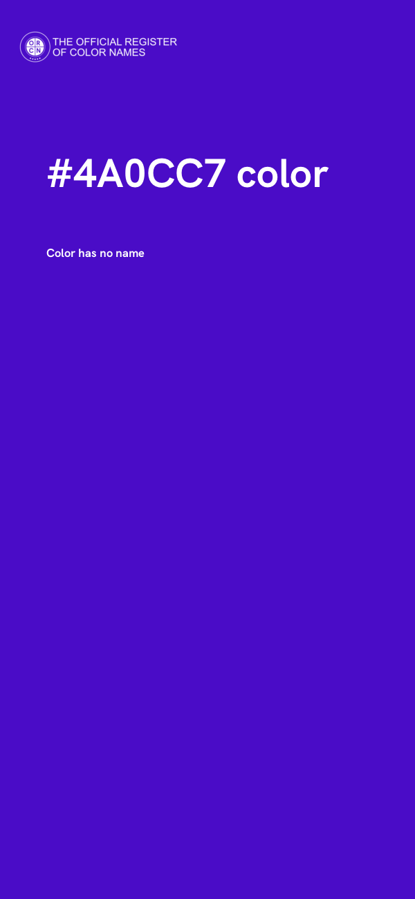 #4A0CC7 color image