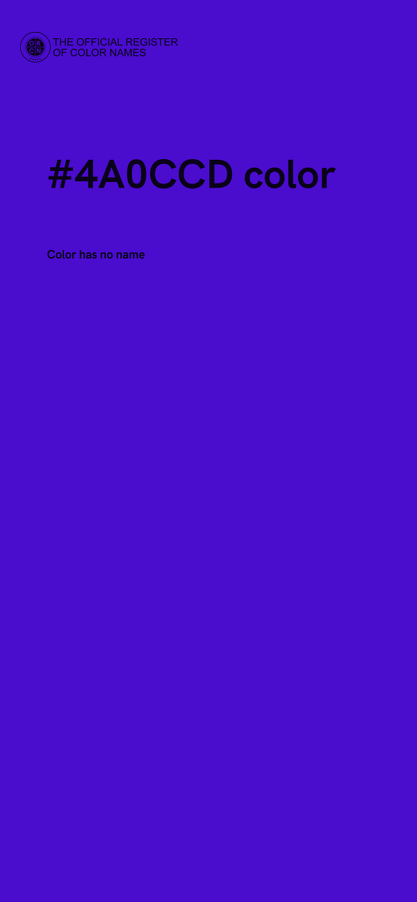 #4A0CCD color image