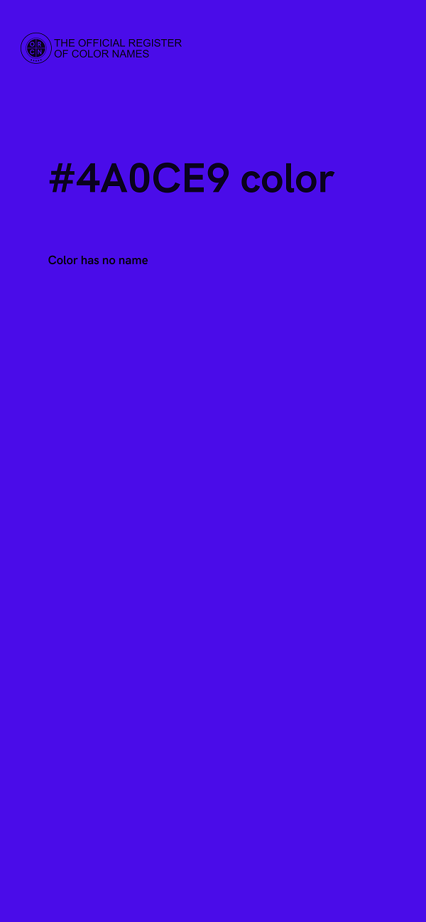 #4A0CE9 color image
