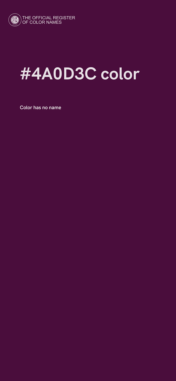 #4A0D3C color image