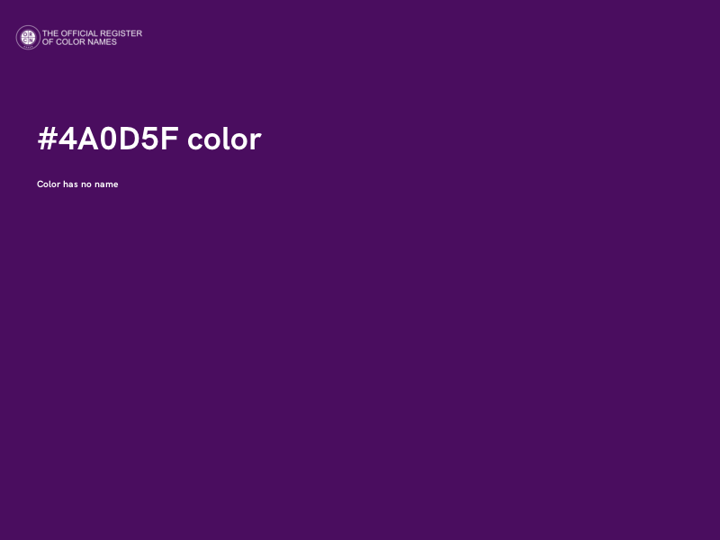 #4A0D5F color image