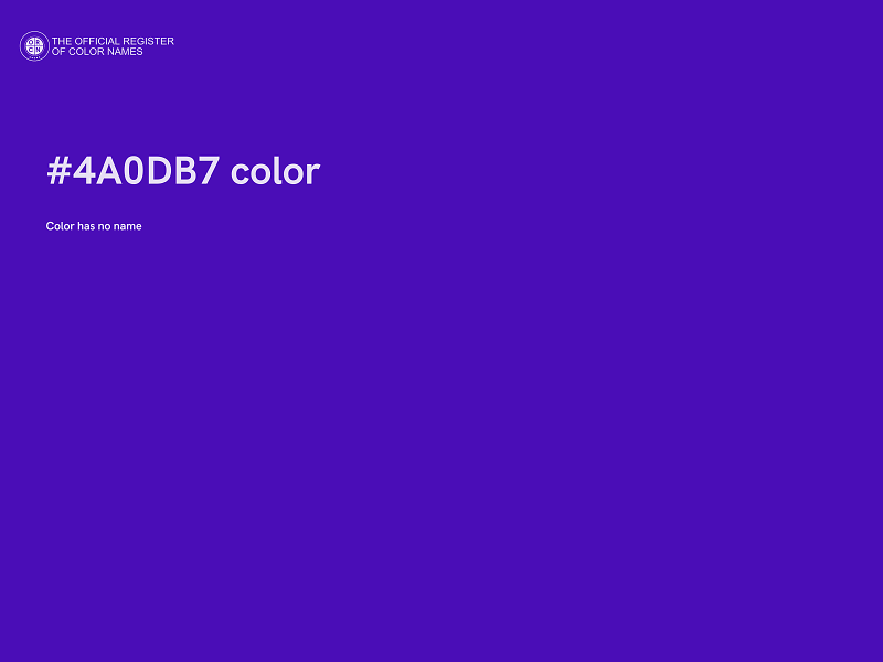#4A0DB7 color image