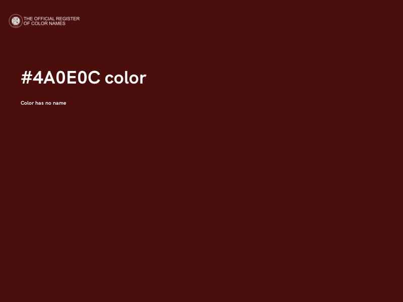 #4A0E0C color image