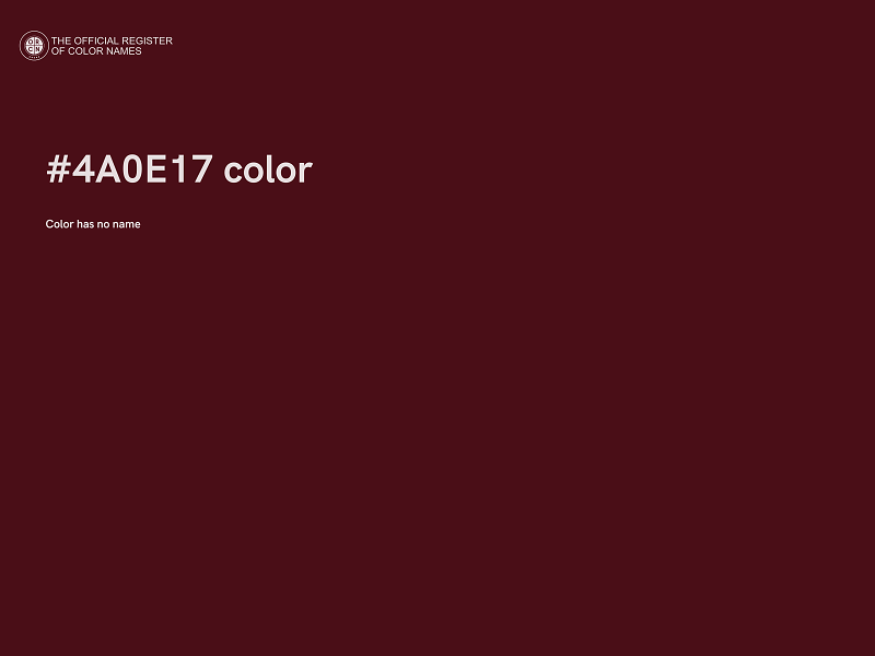 #4A0E17 color image
