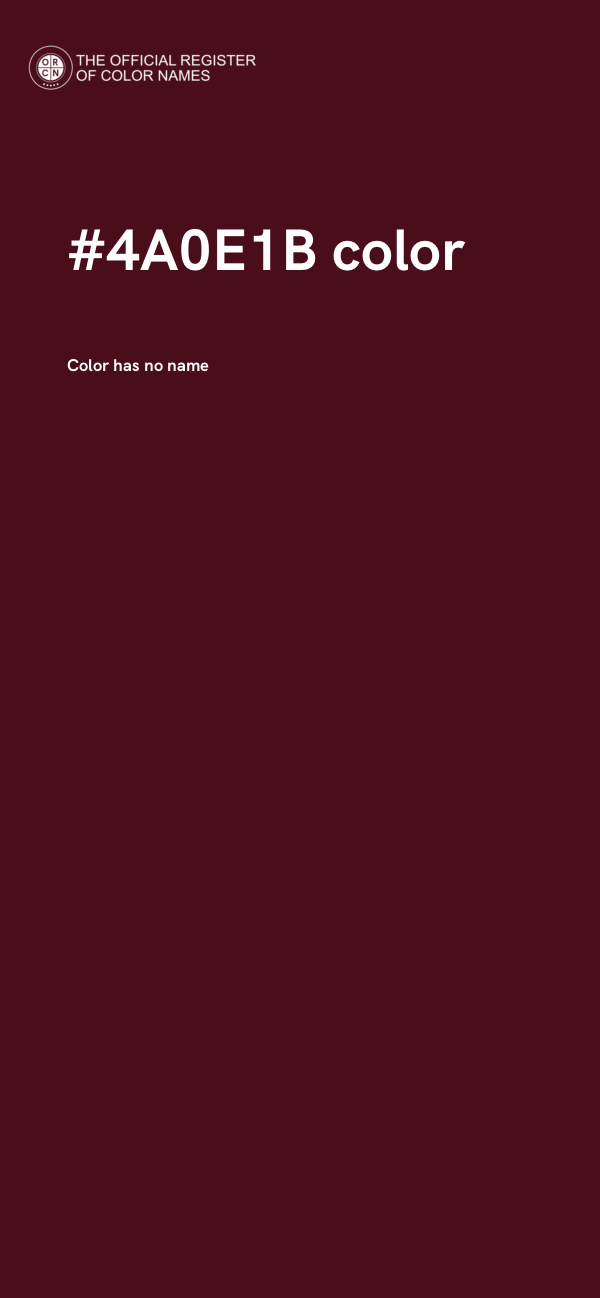#4A0E1B color image