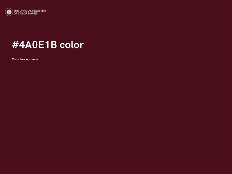 #4A0E1B color image