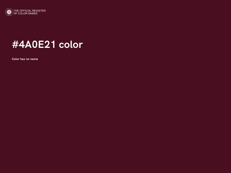 #4A0E21 color image