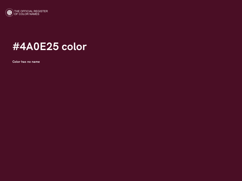 #4A0E25 color image