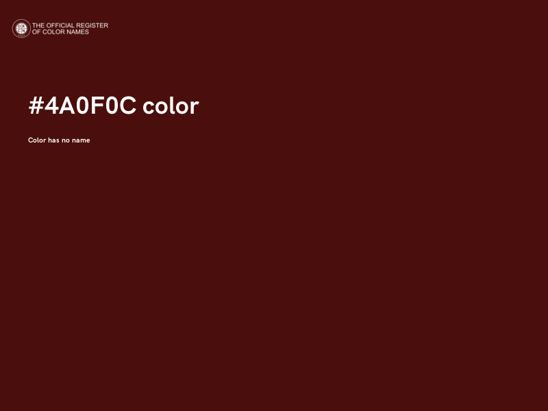 #4A0F0C color image