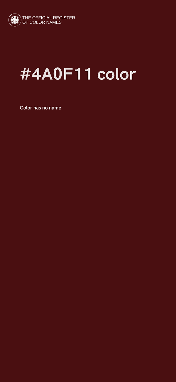 #4A0F11 color image