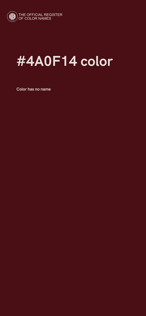 #4A0F14 color image