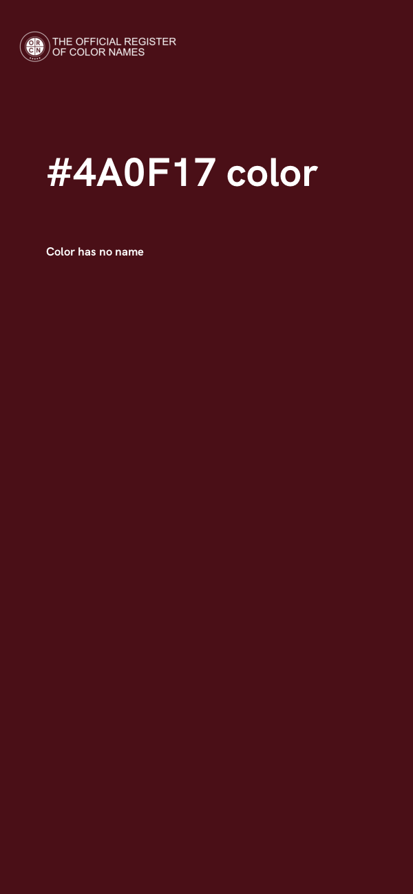 #4A0F17 color image