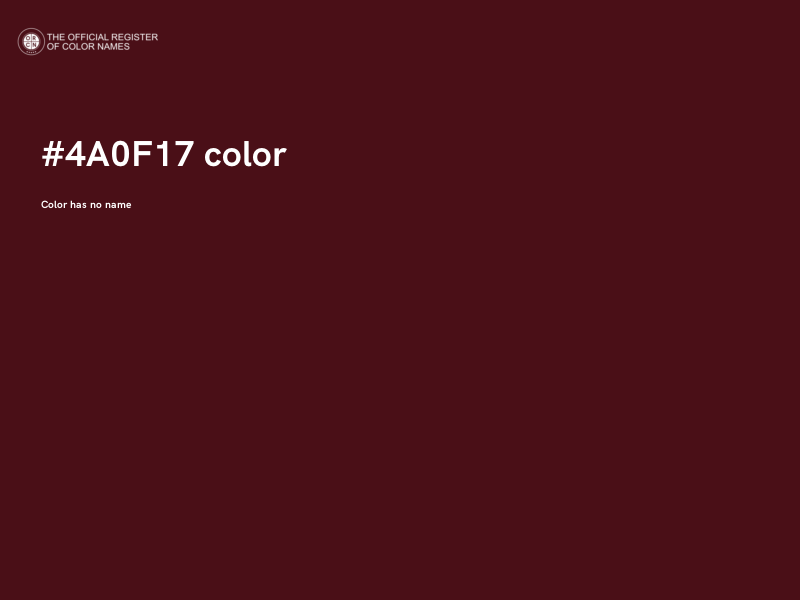 #4A0F17 color image