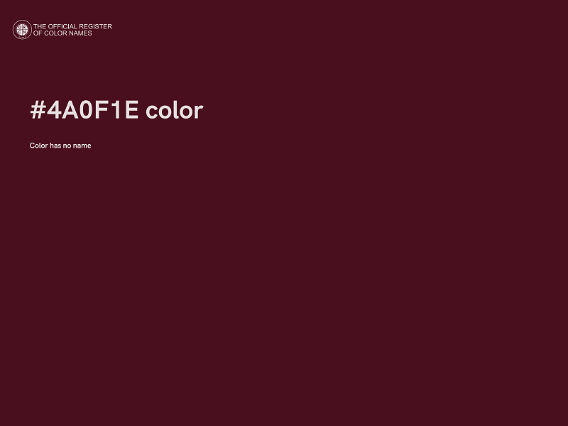 #4A0F1E color image