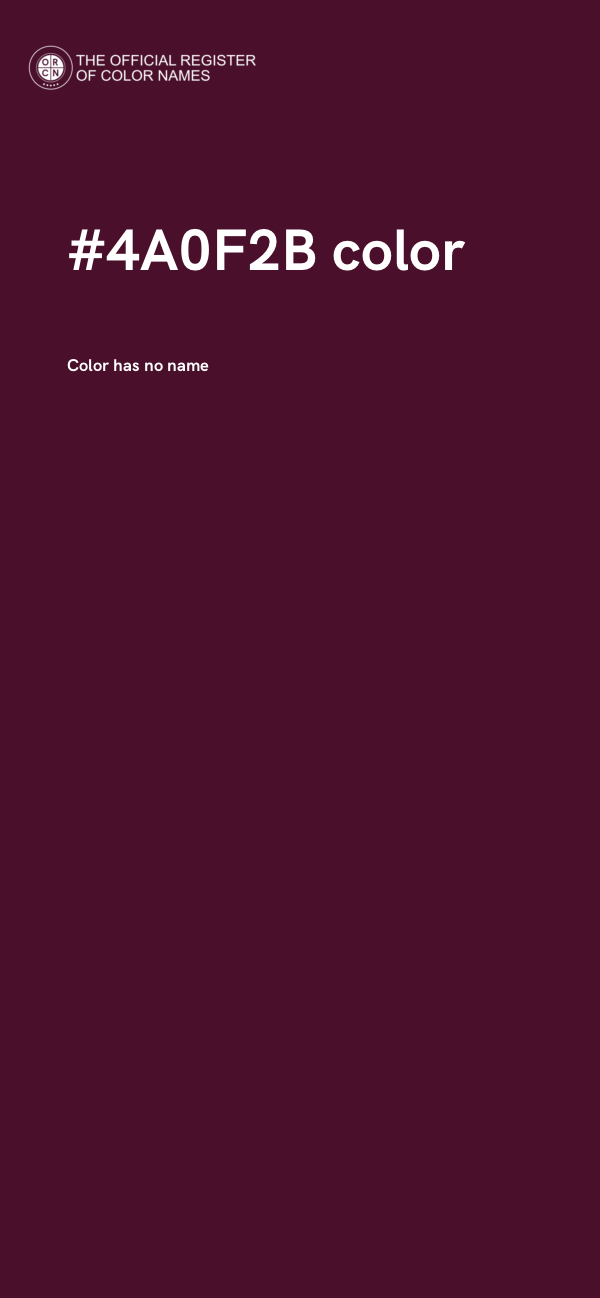 #4A0F2B color image