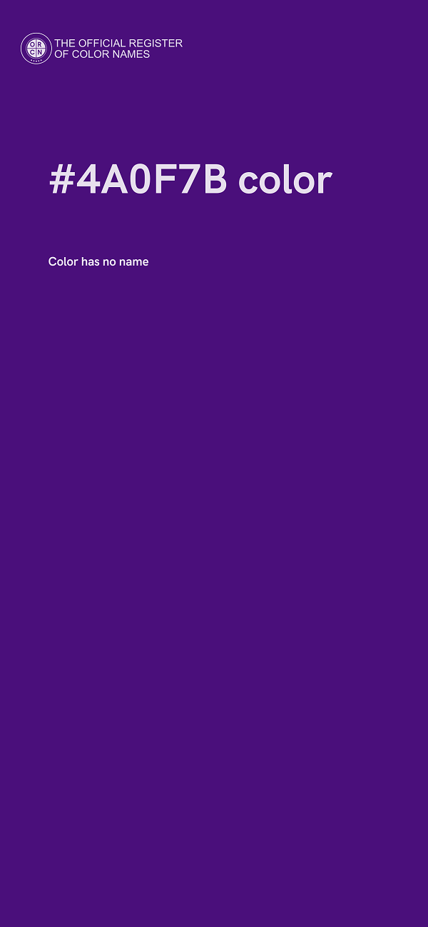 #4A0F7B color image
