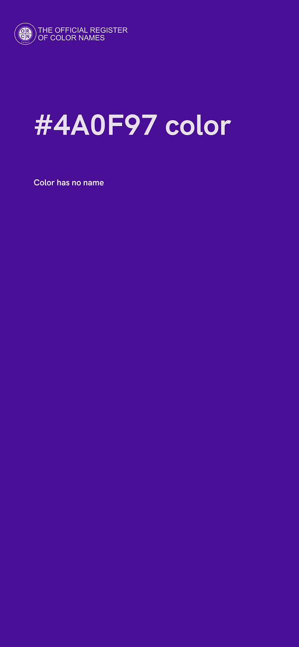 #4A0F97 color image