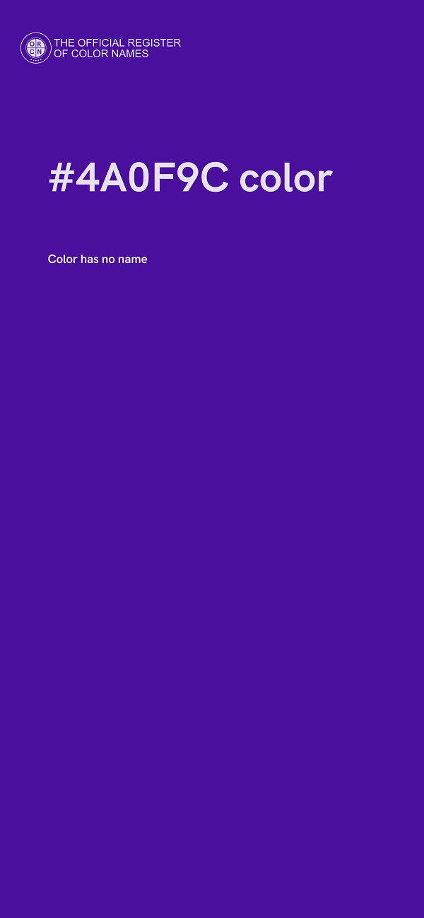 #4A0F9C color image