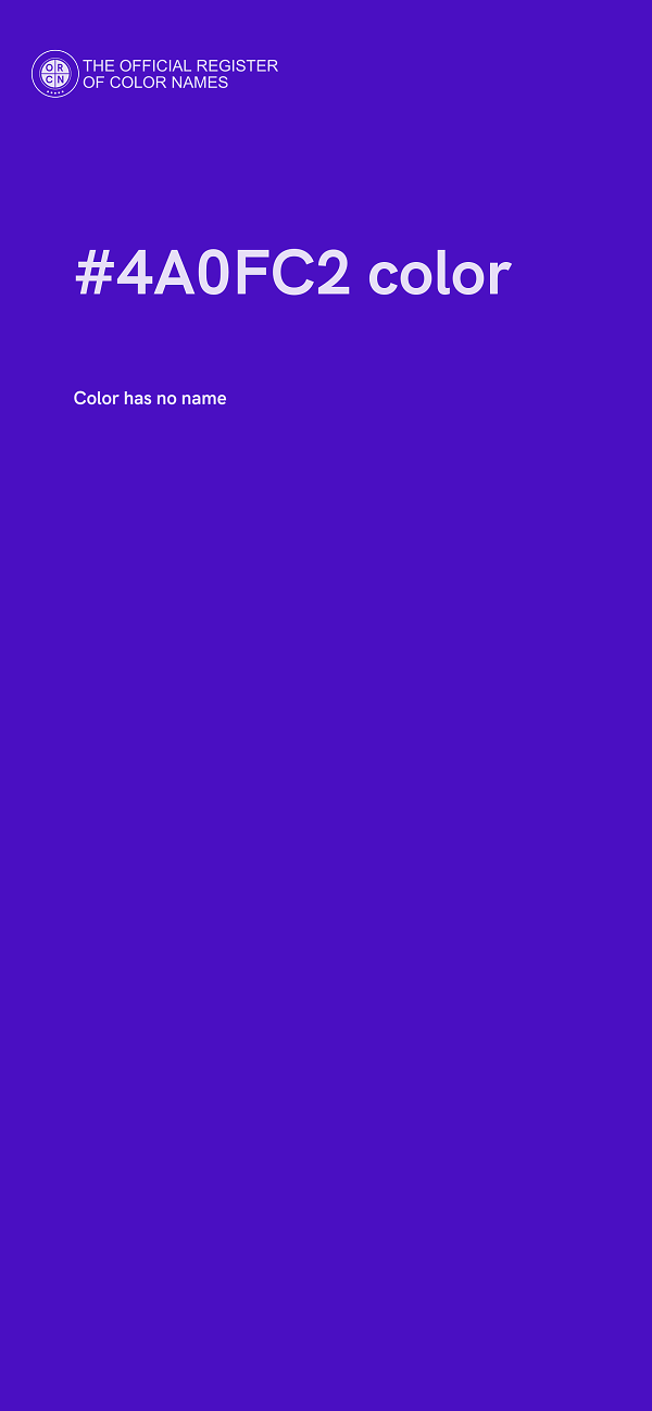 #4A0FC2 color image