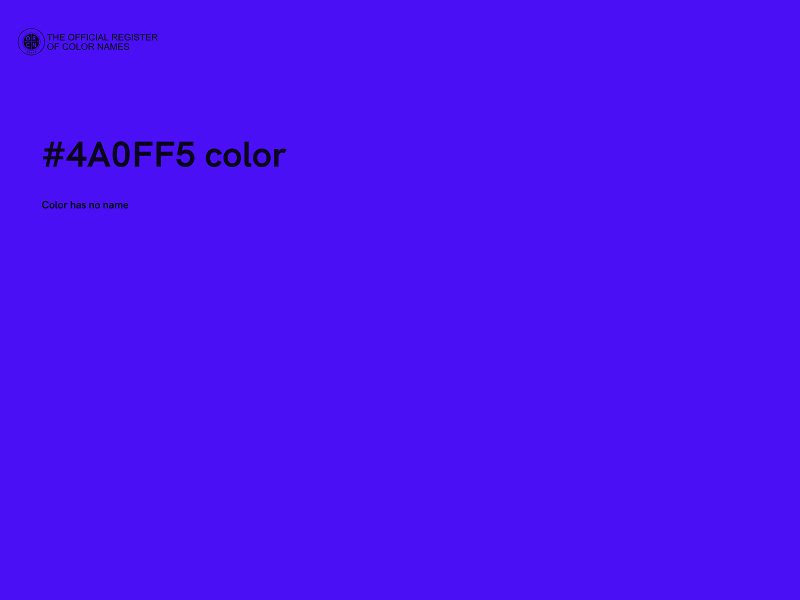#4A0FF5 color image